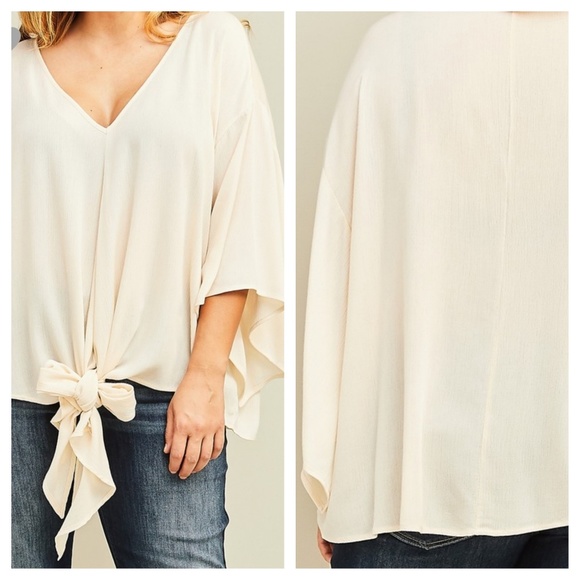 Tasha tie front top - Picture 3 of 3